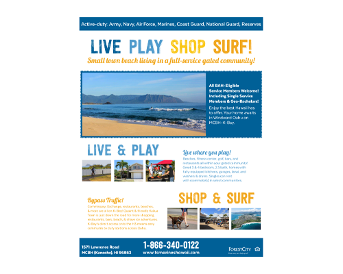 <center>Flyer – Live, Play, Shop, Surf!
